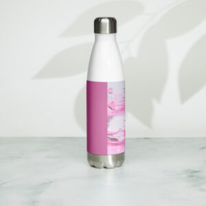 A life hits you hard quote Stainless Steel Water Bottle